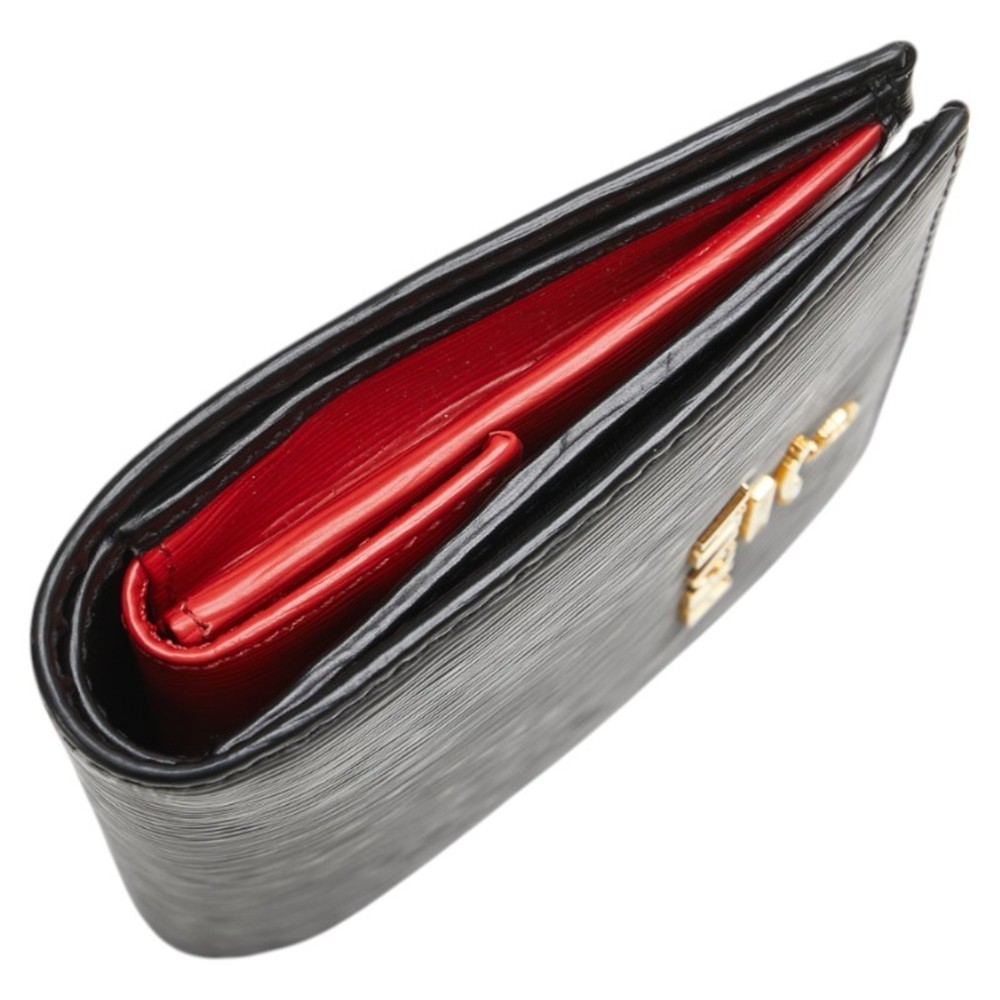 Prada Vitello Move Bifold Wallet 1MV204 Black Leather Women's PRADA - Picture 4 of 10